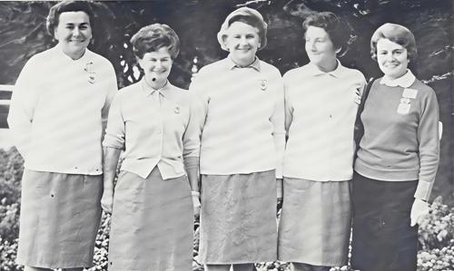 Mrs. Brock Park, Mrs. George Wardman, Mrs. Tom Smith, Lady Dill, Jacqueline Arnoux